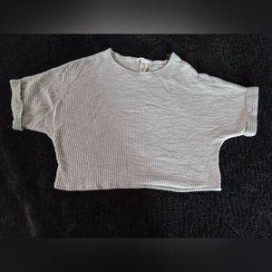 Light gray and white caution to the wind shirt size M